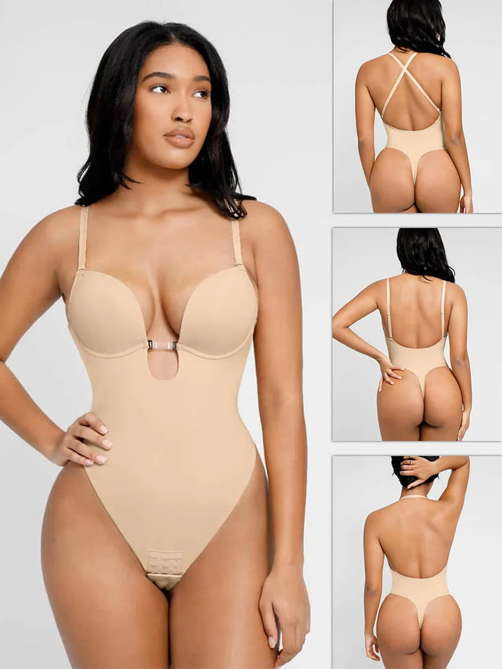 Low-Cut Thong Bodysuit