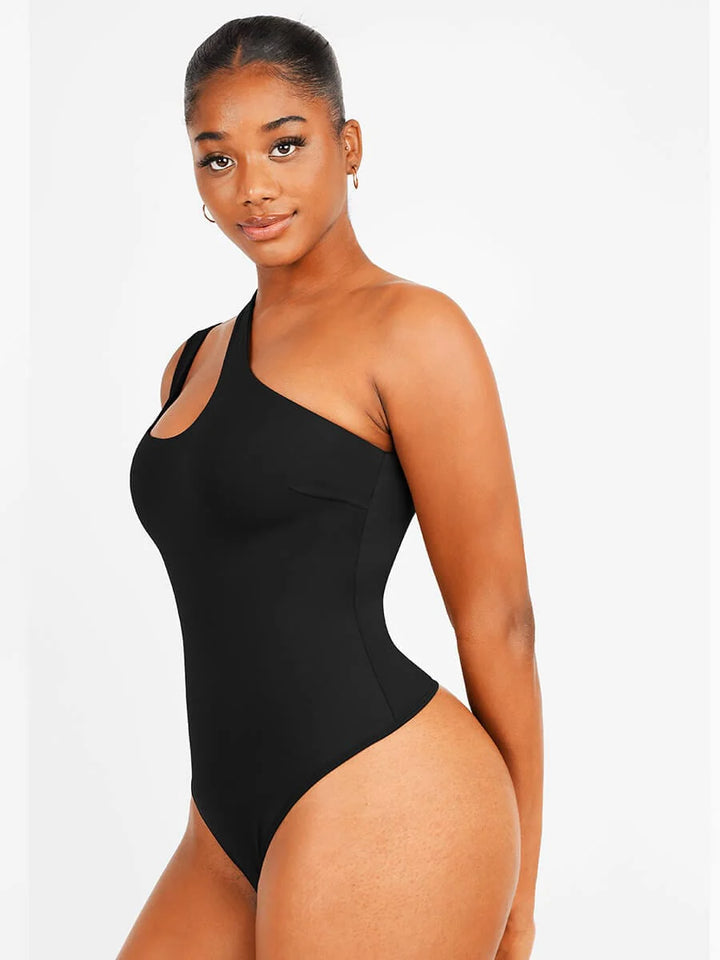 One shoulder shareware bodysuit