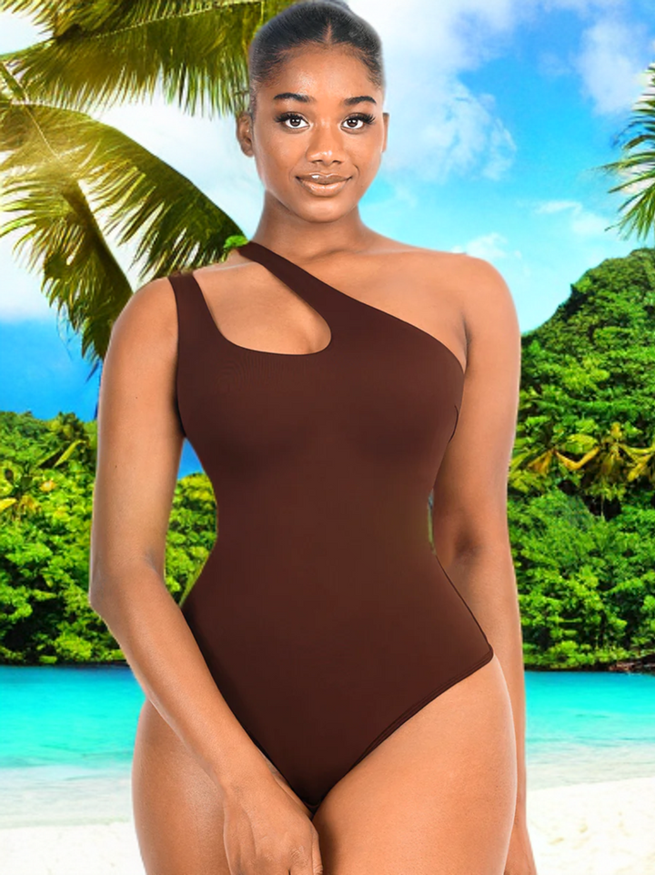 One shoulder shareware bodysuit