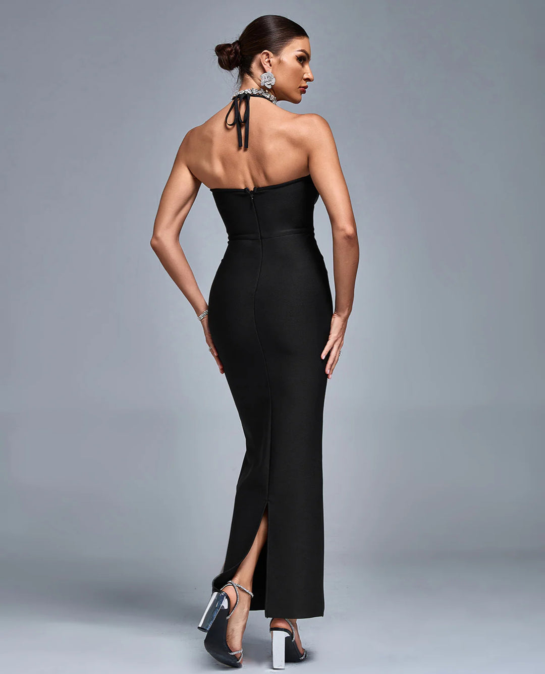 Krystal Halter Evening Gown