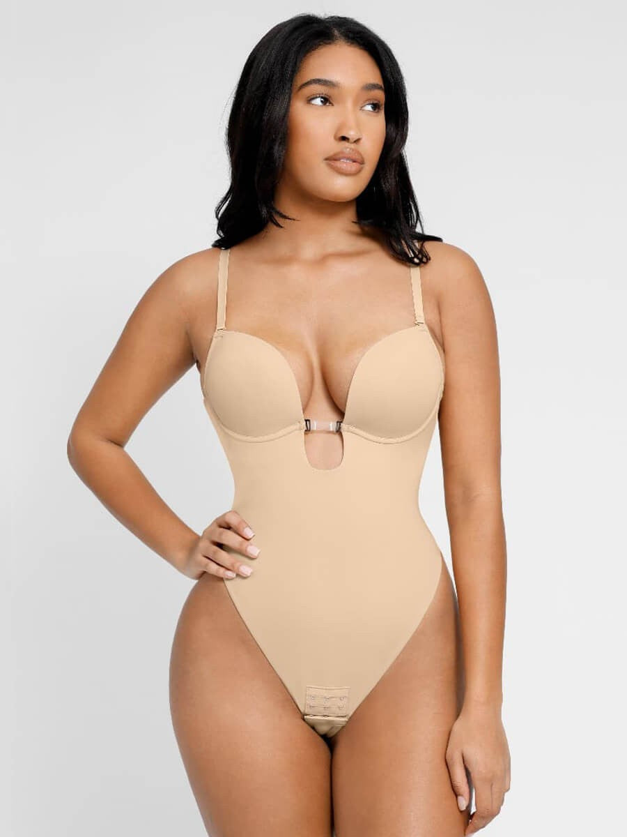 Low-Cut Thong Bodysuit